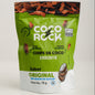 Chips de coco original, sem açúcar, em ziplock de 75 gramas, com rótulo verde e  branco