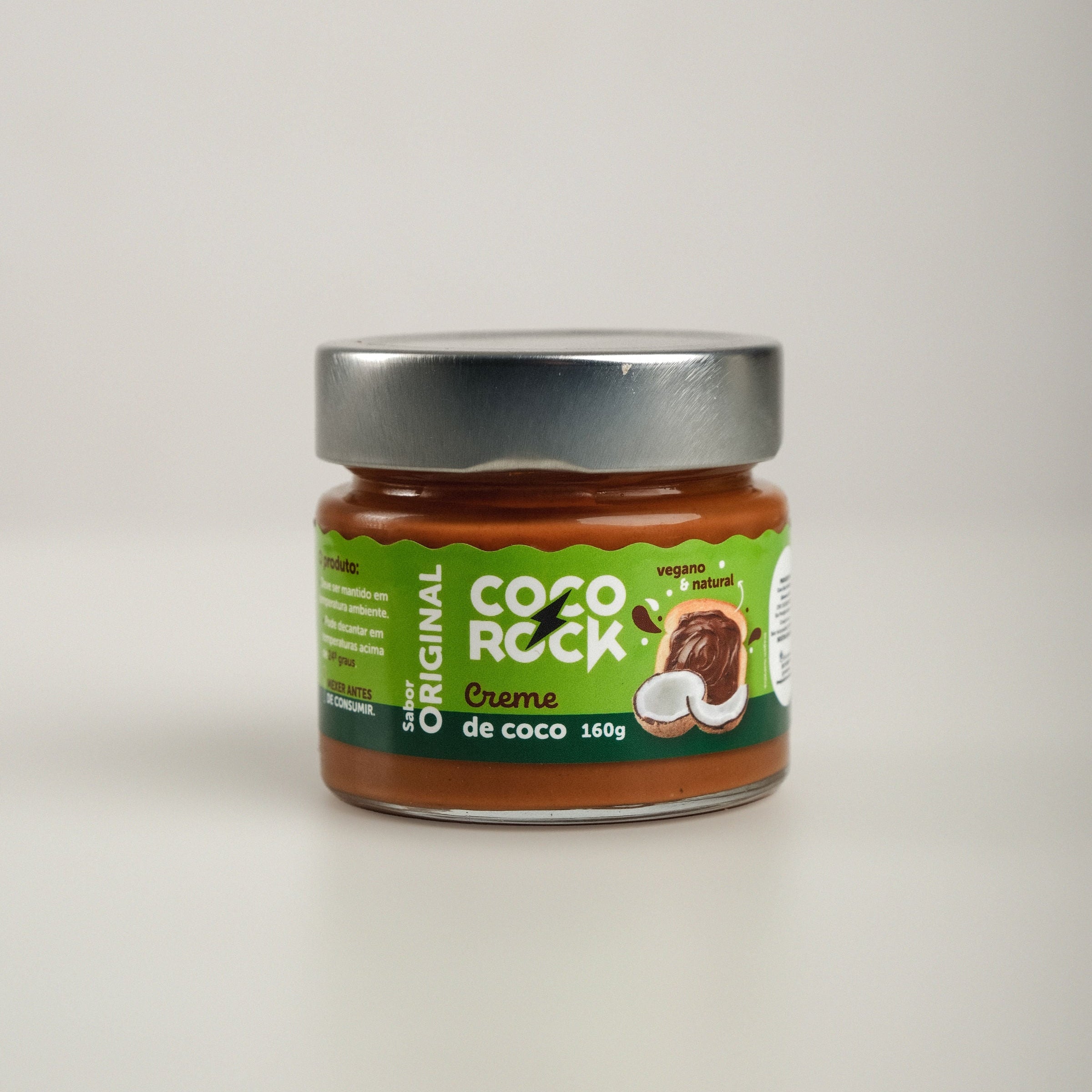 Creme de Coco Tradicional Coco Rock 160g | Pasta de Coco Natural