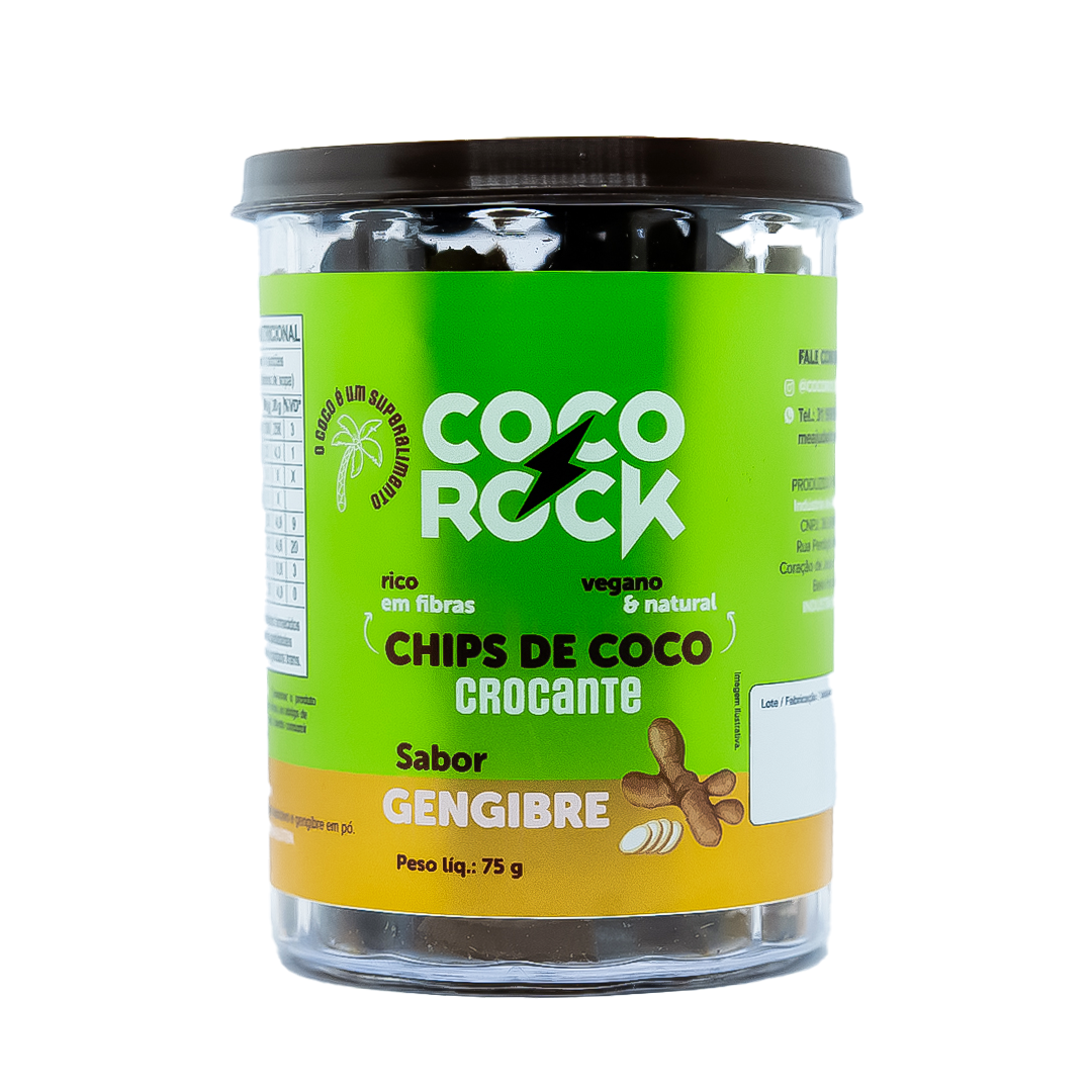 Chips de Coco - Gengibre